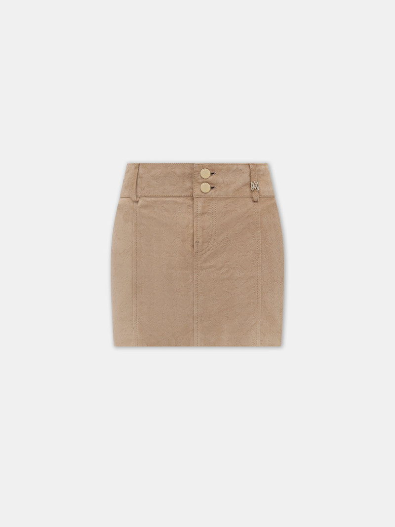 WOMEN'S MA QUAD SUEDE MINI SKIRT 1