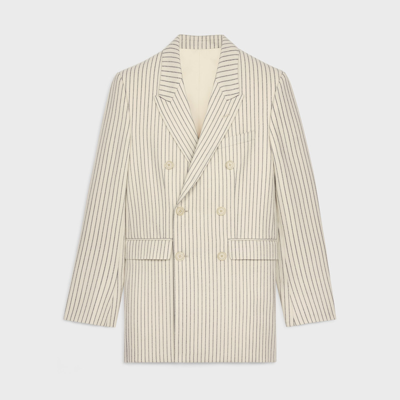 camden jacket in striped wool gabardine 1