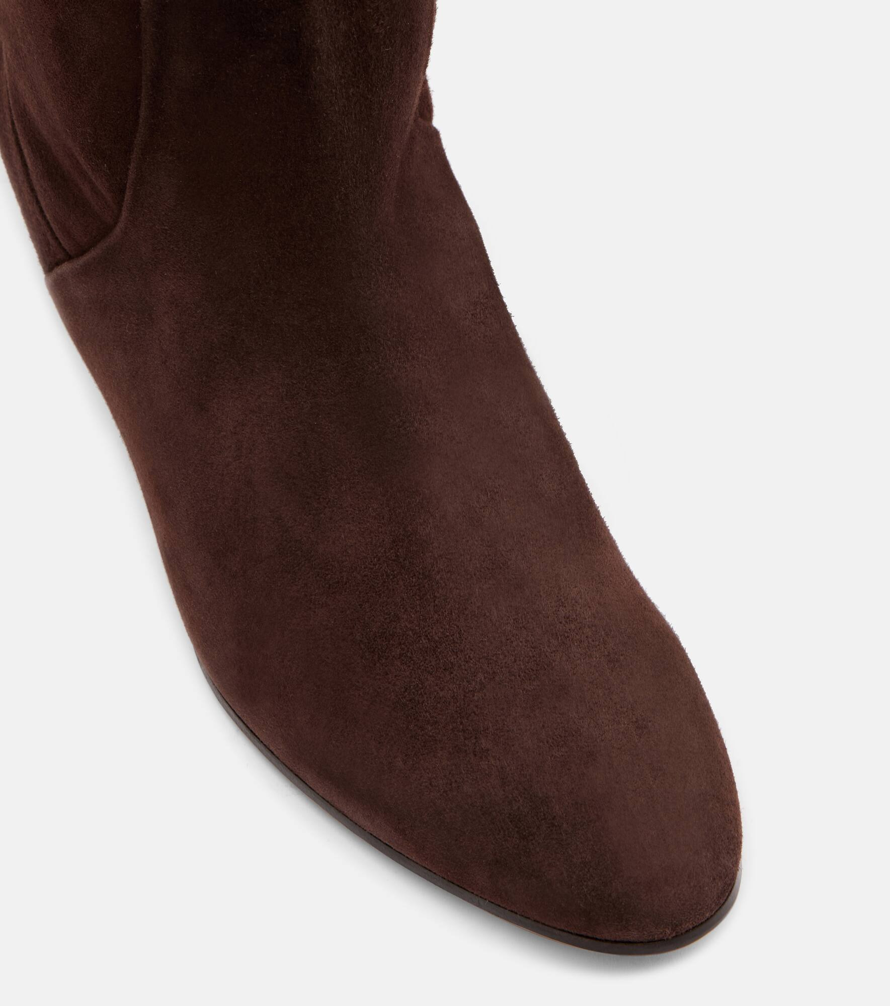 Allegra suede knee-high boots - 5