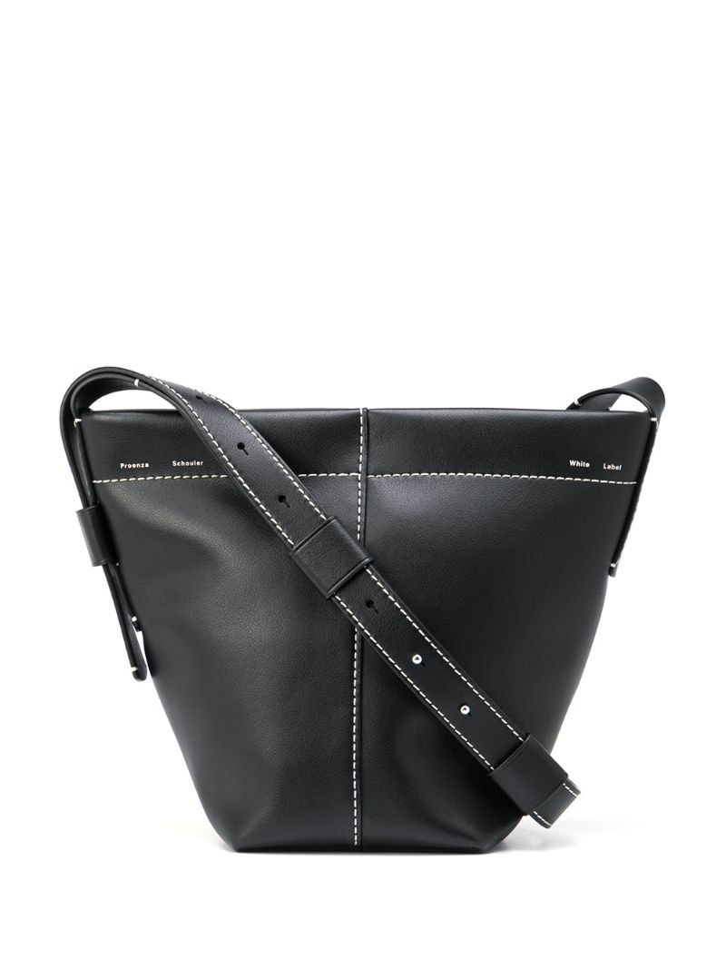 zipper crossbody bucket bag - 1