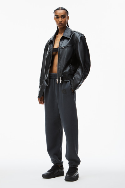 Alexander Wang puff logo sweatpants in terry outlook