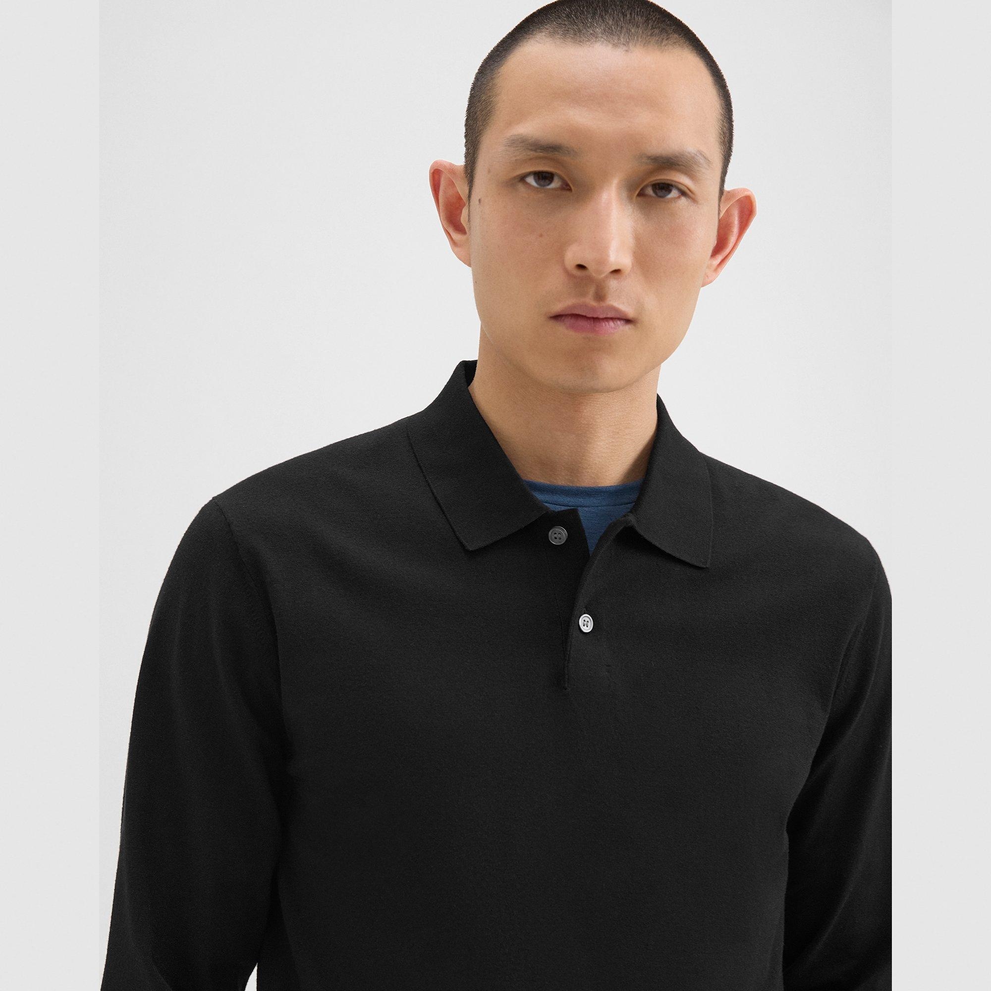 Goris Long-Sleeve Polo Shirt in Light Bilen - 5