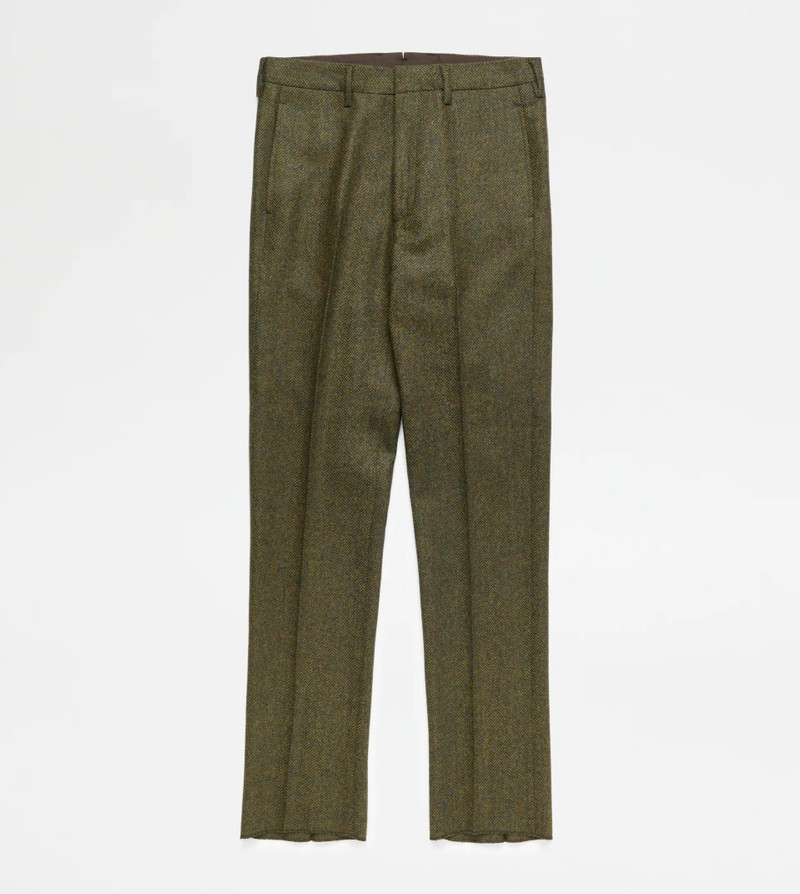 CLASSIC SHETLAND TROUSERS - GREEN 1