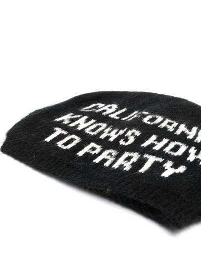 424 slogan intarsia beanie outlook