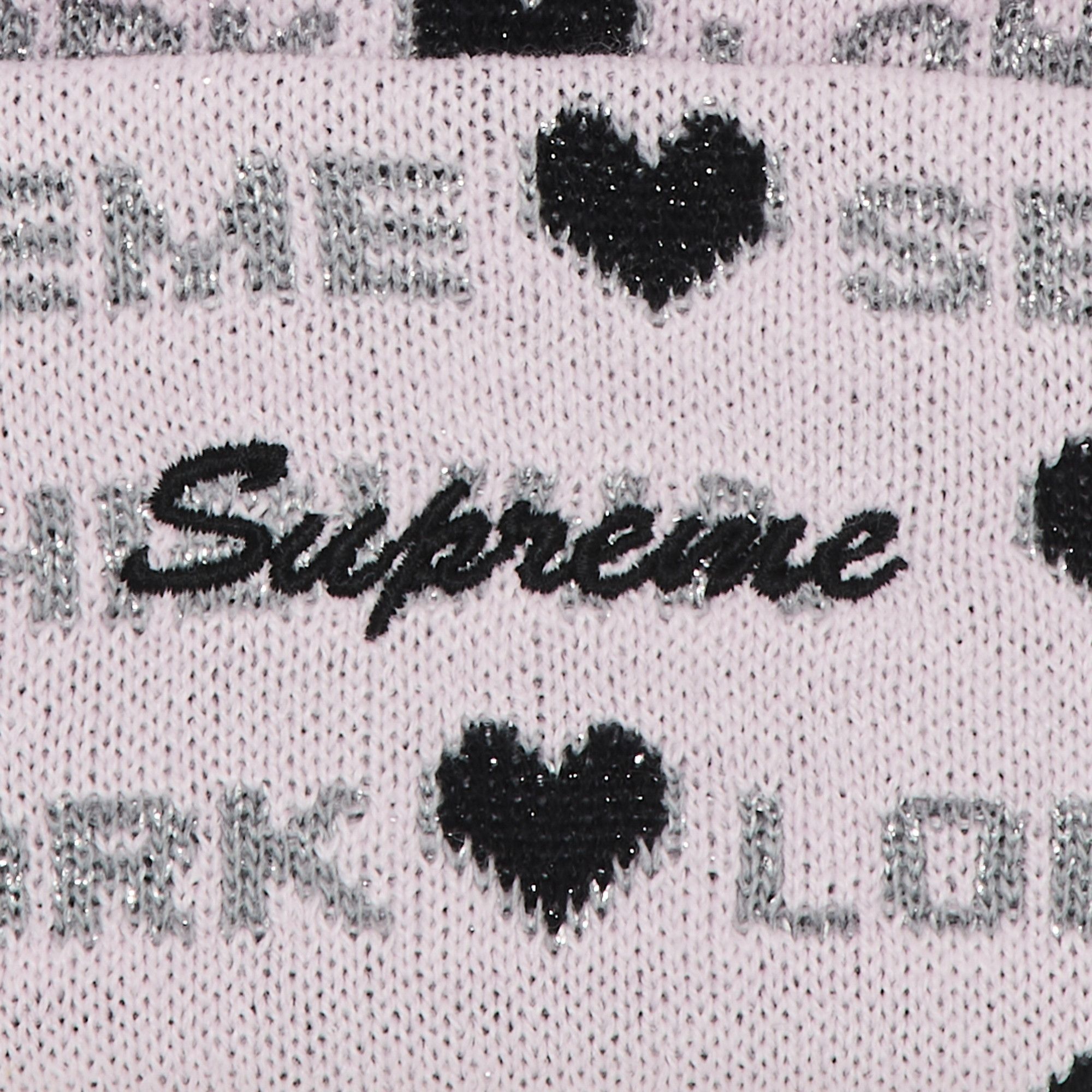 Supreme Supreme Hearts Beanie 'Light Pink' | REVERSIBLE