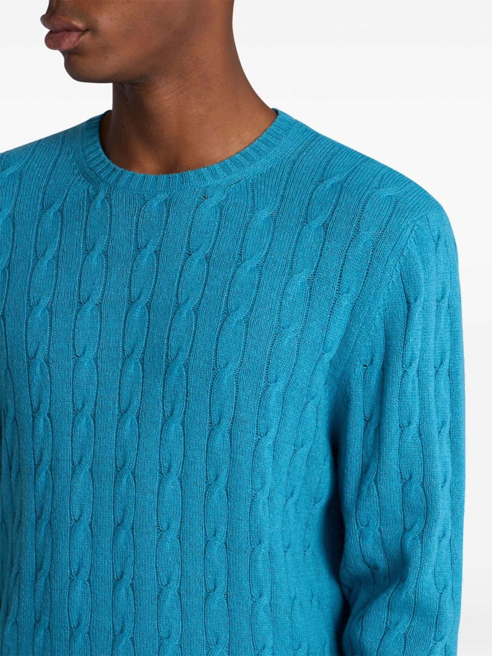 cable-knit cashmere sweater - 4