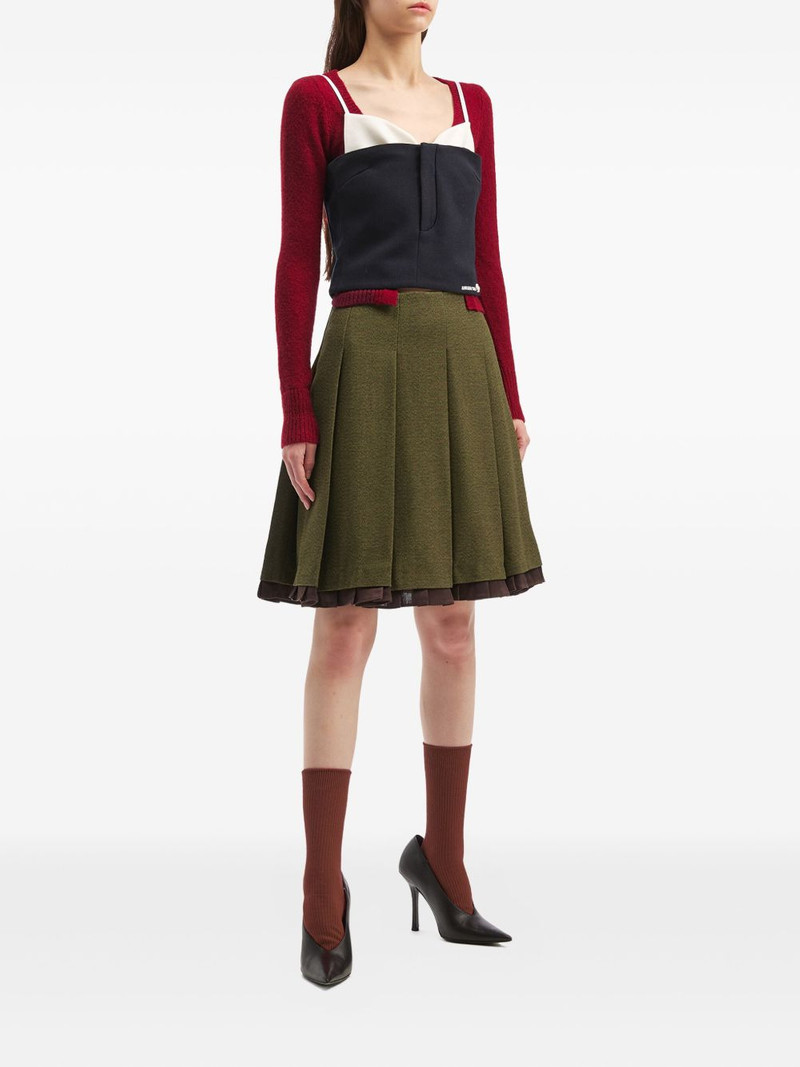 SHUSHU/TONG pleated mini skirt outlook