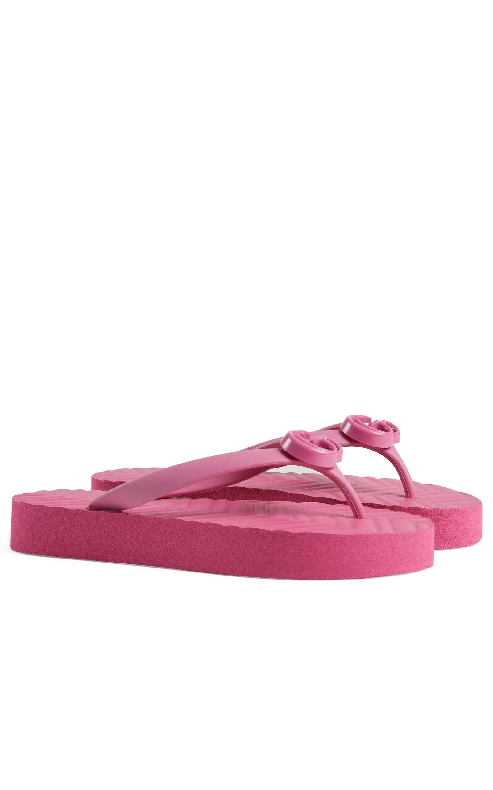 Pascar GG Platform Flip Flop In Pink - 4
