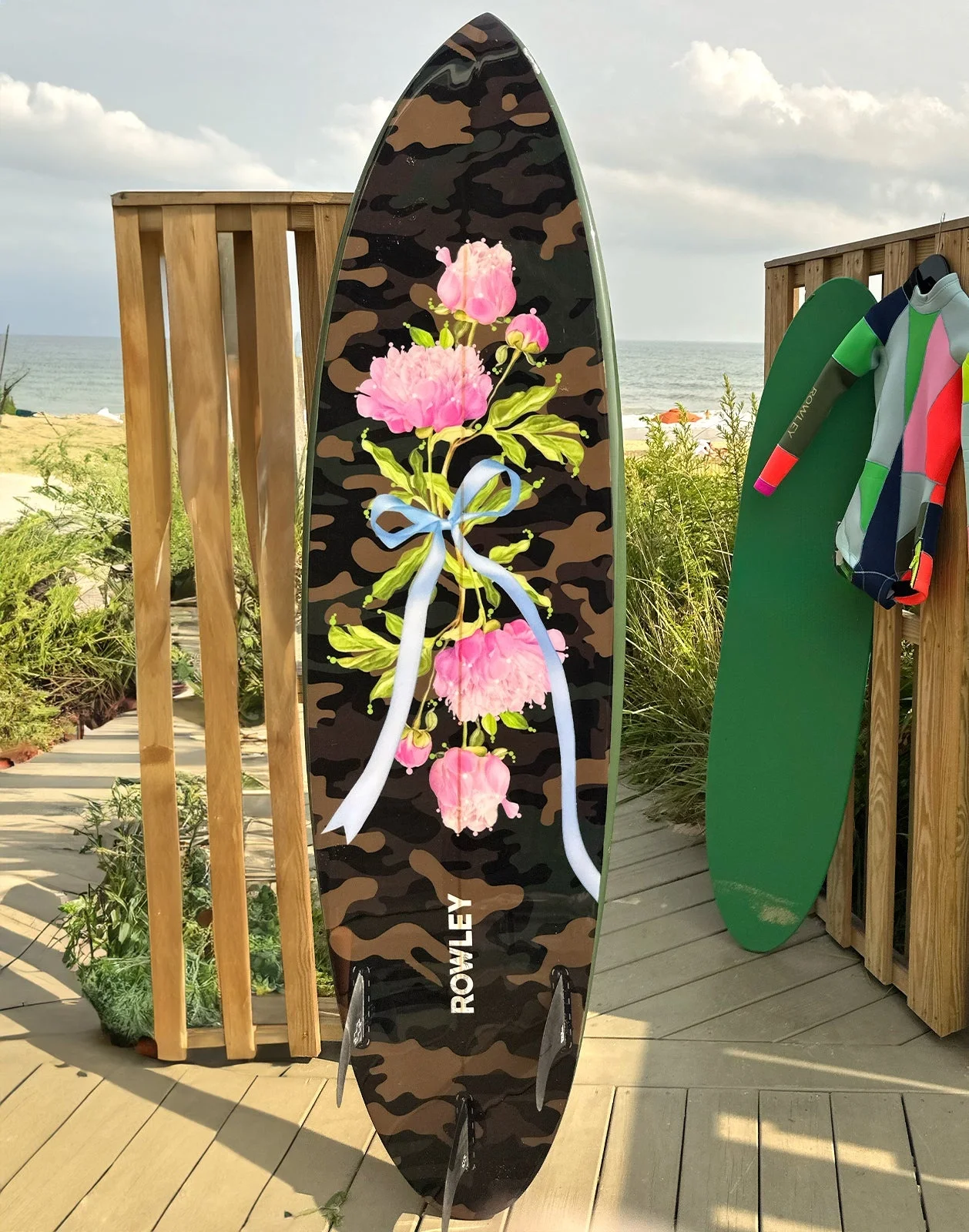 Custom 7' Surfboard - Camouflage - 1