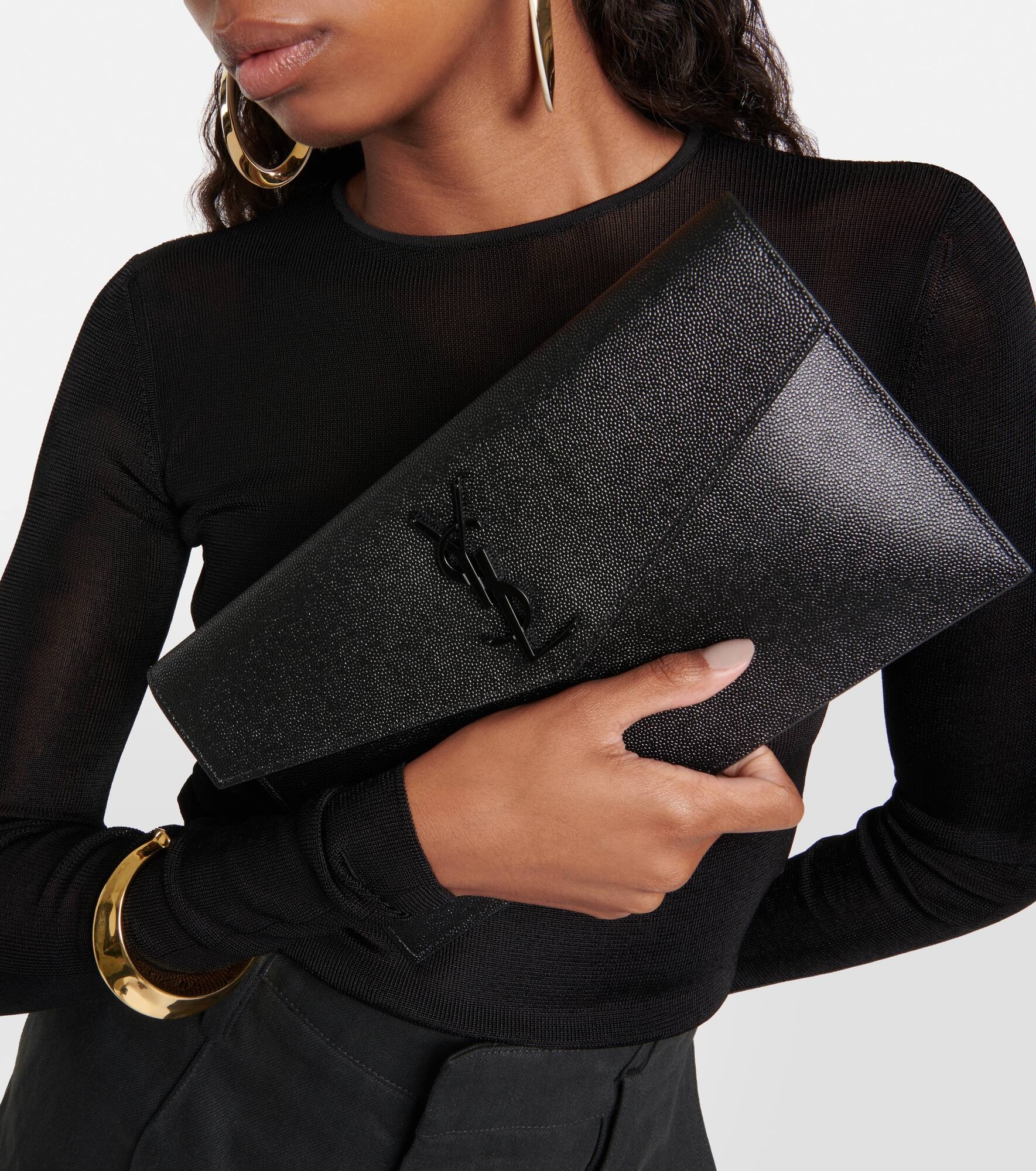Uptown leather clutch - 2
