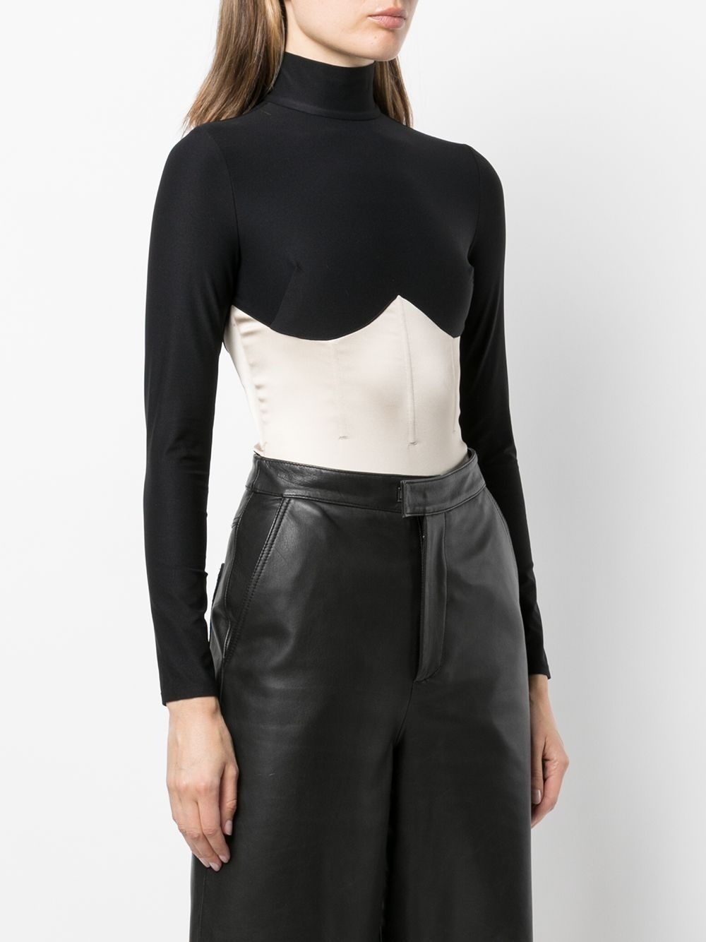 mock neck long-sleeve bodysuit - 3