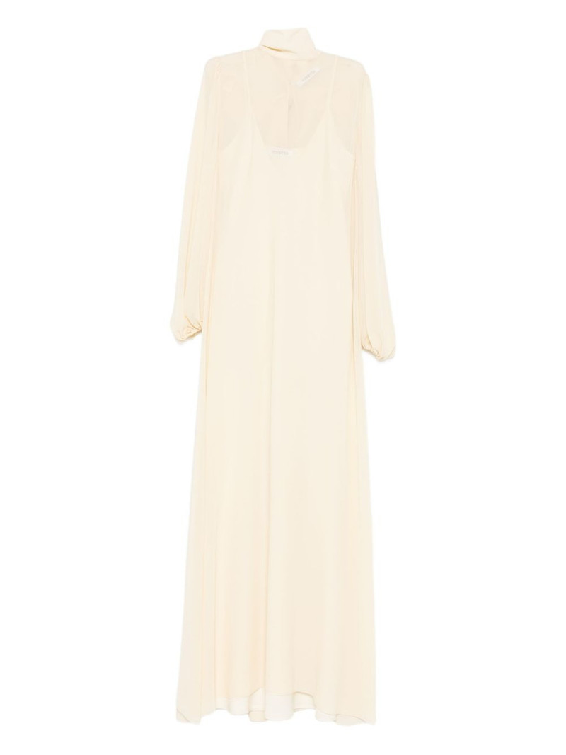 bow-detail maxi dress 1