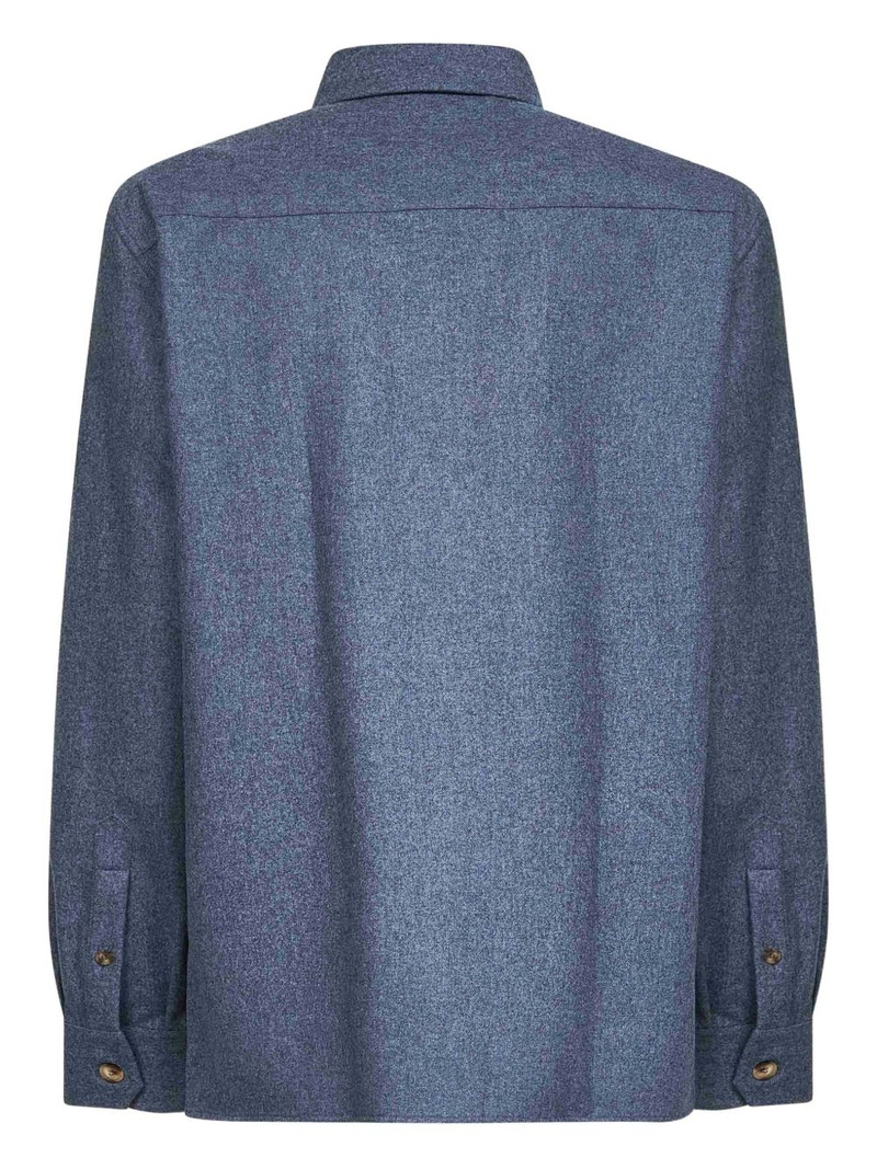 Brunello Cucinelli patch-pocket buttoned shirt outlook