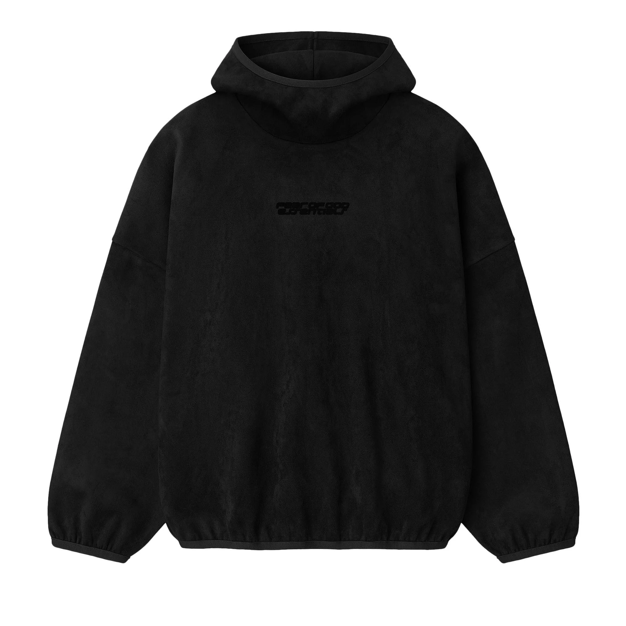Fear of God Essentials Suede Fleece Modern Hoodie 'Vintage Black' - 1