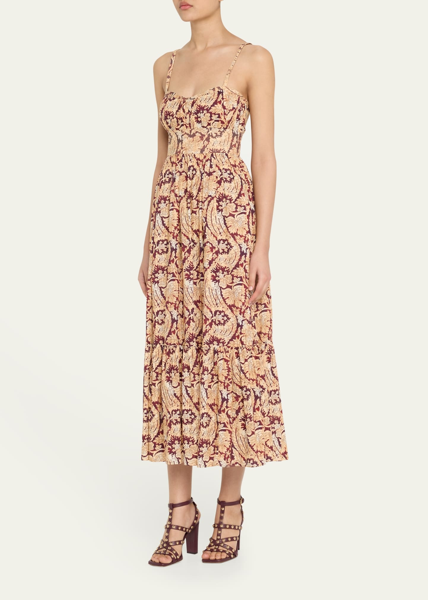 Nadine Sweetheart Cami Midi Dress - 4