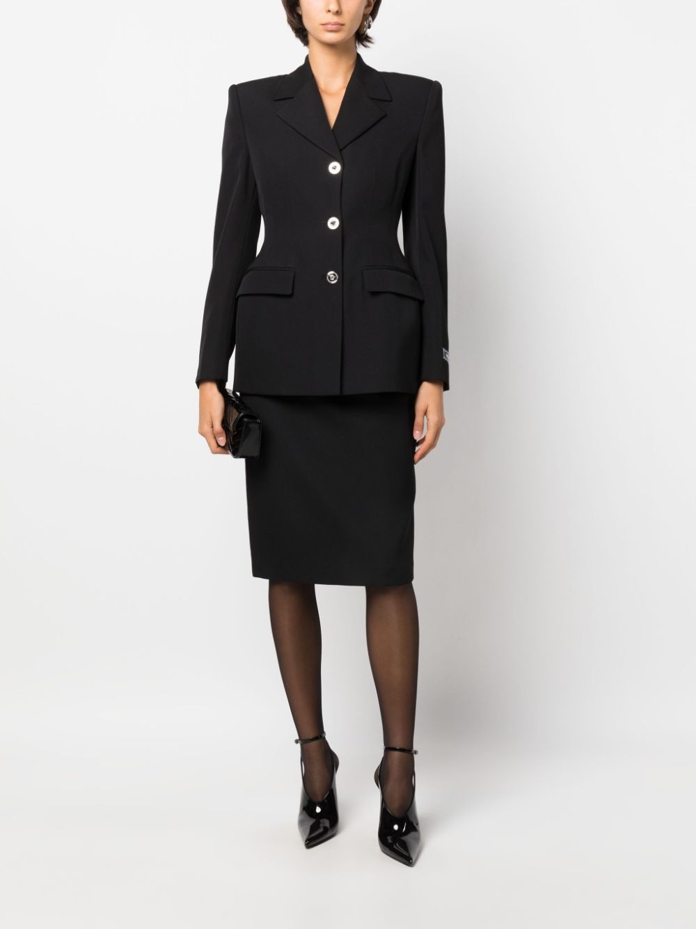 grain-de-poudre wool blazer - 2