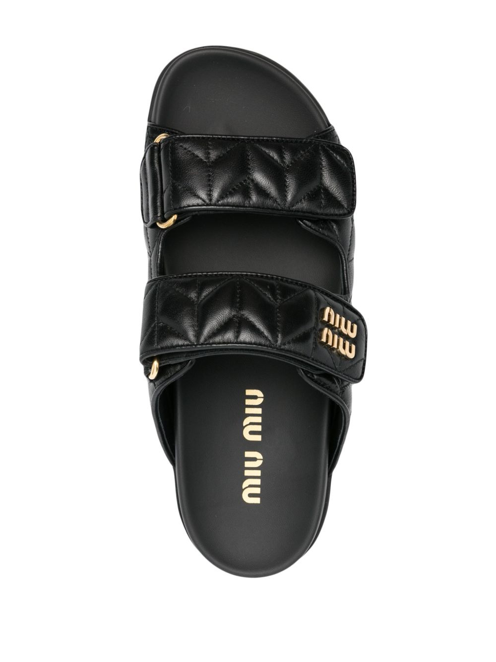 matelassé leather sandals - 4
