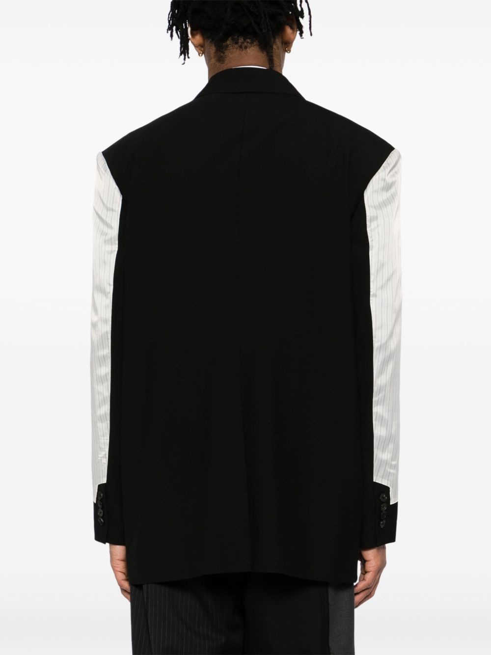 patchwork blazer - 4