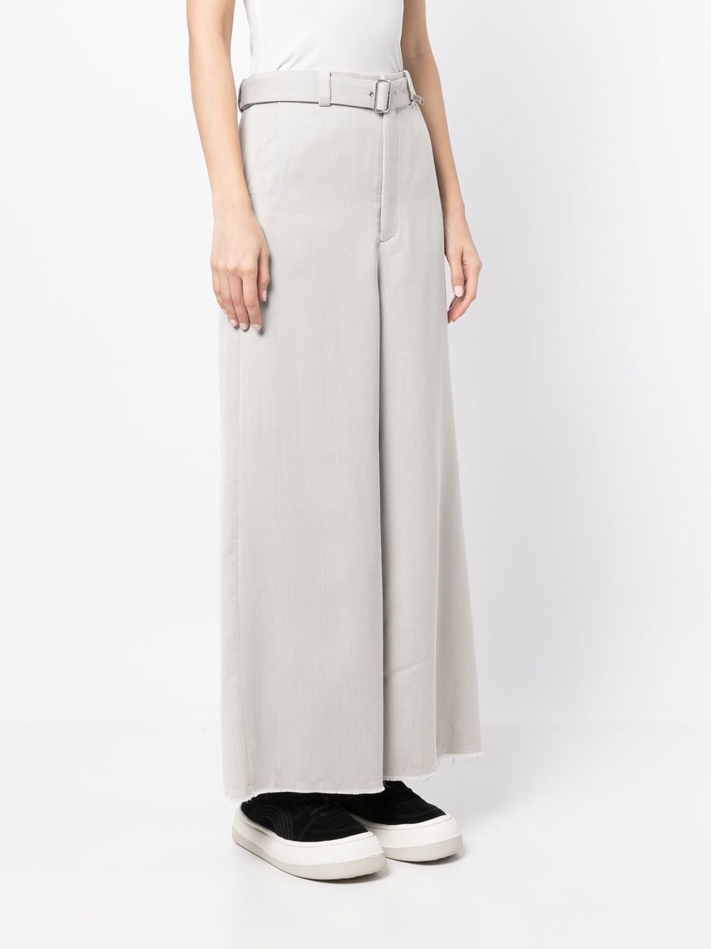 belted wide-leg trousers - 3