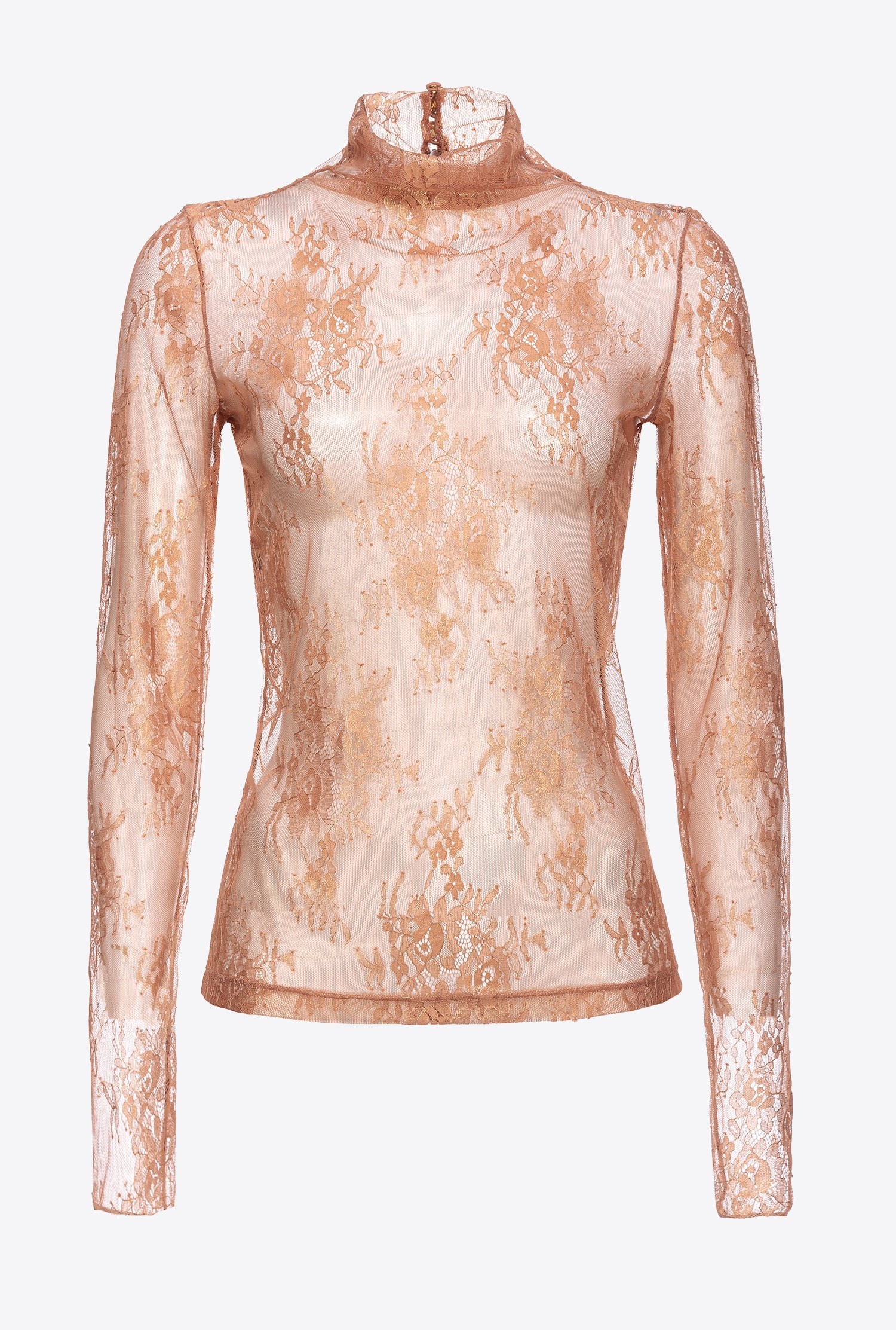 LAMINATED LACE SWEATER - 1