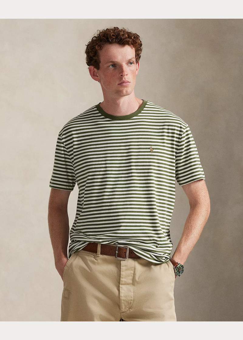 Classic Fit Striped Jersey T-Shirt 2