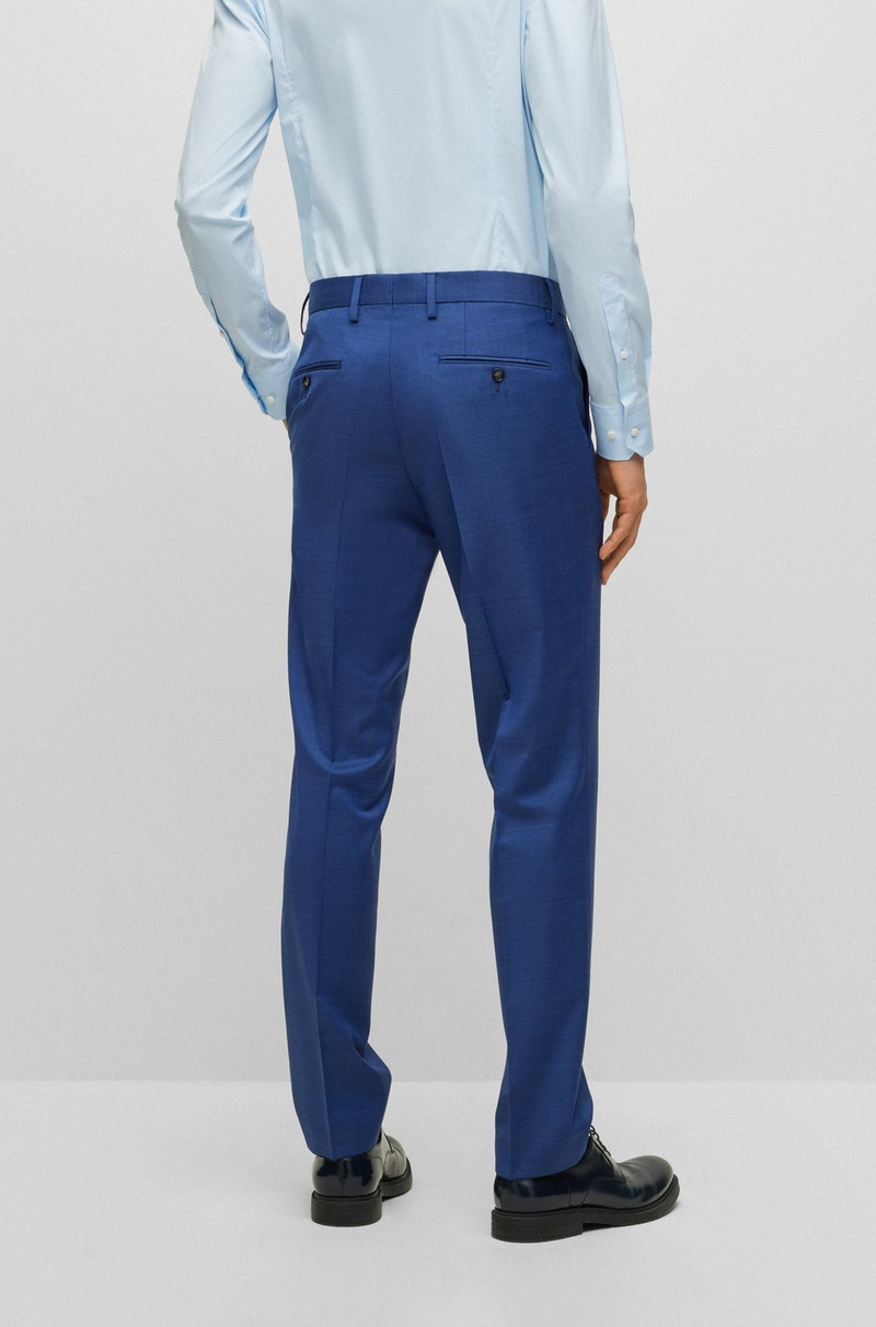 REGULAR-FIT SUIT IN A MICRO-PATTERNED WOOL BLEND 8