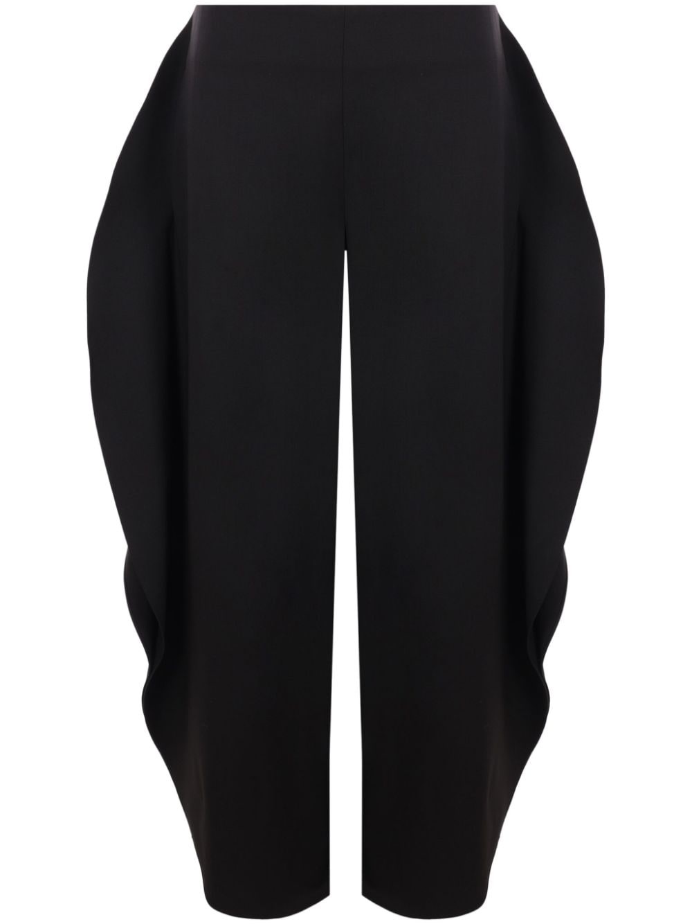ruffle-detail trousers - 1
