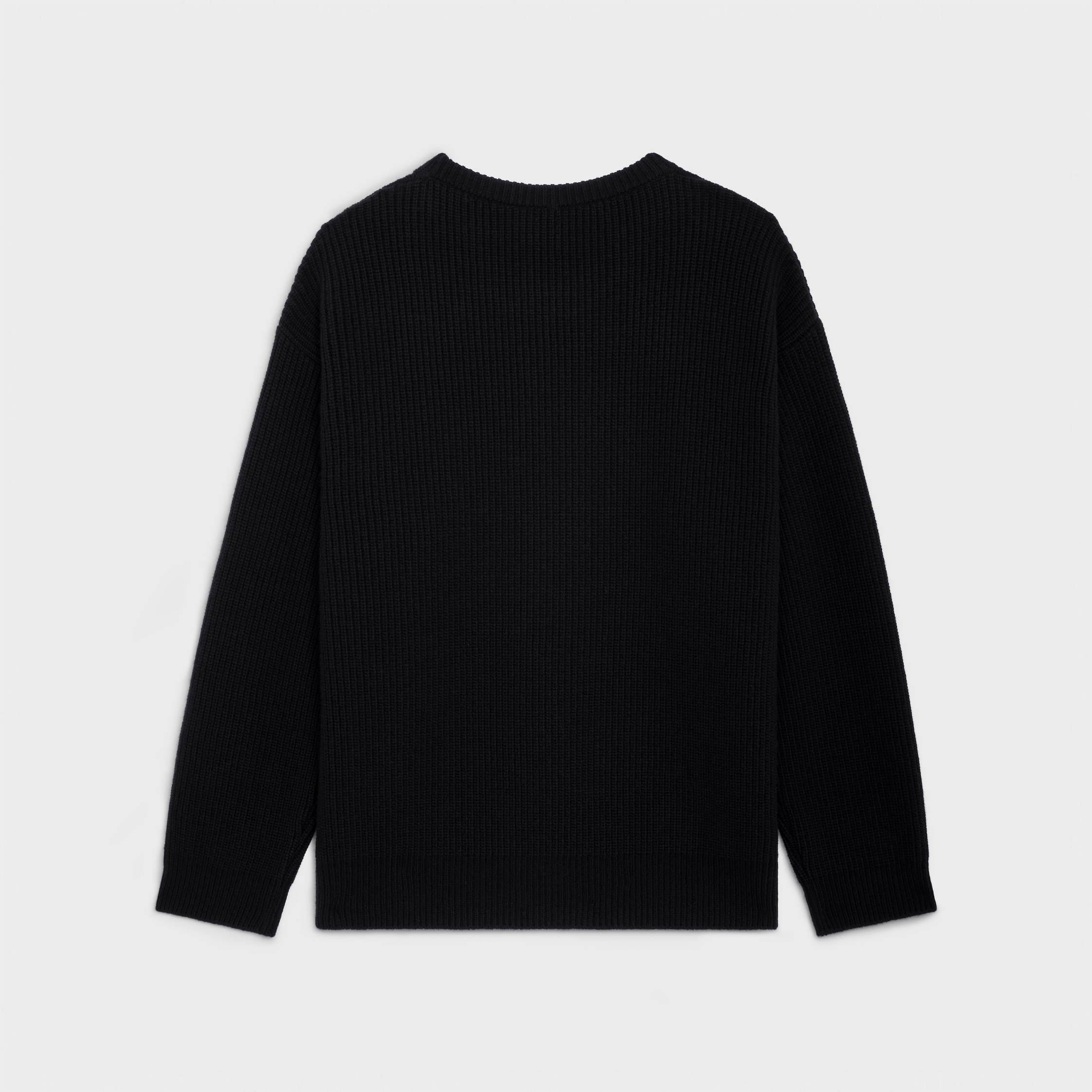 celine oversized sweater in ribbed wool - 2