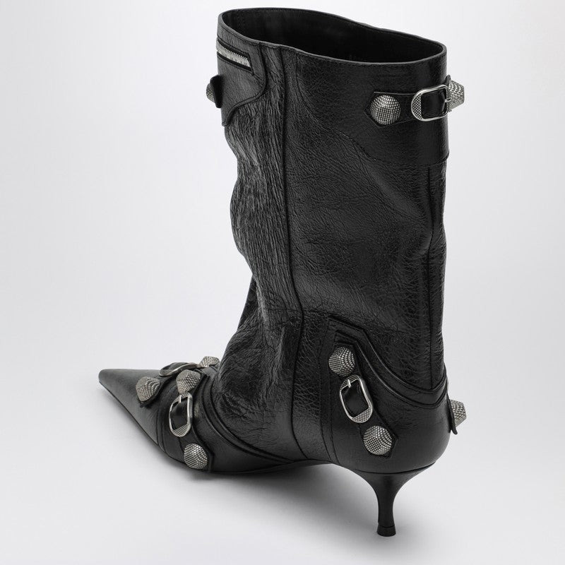 CAGOLE WIDE BLACK ANKLE BOOT - 2