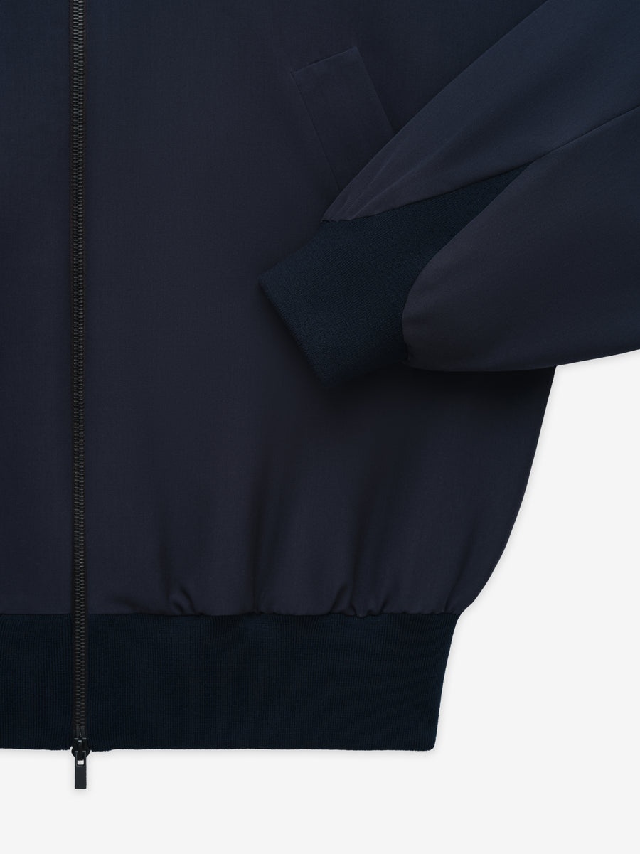 Wool High Neck Track Jacket - 5