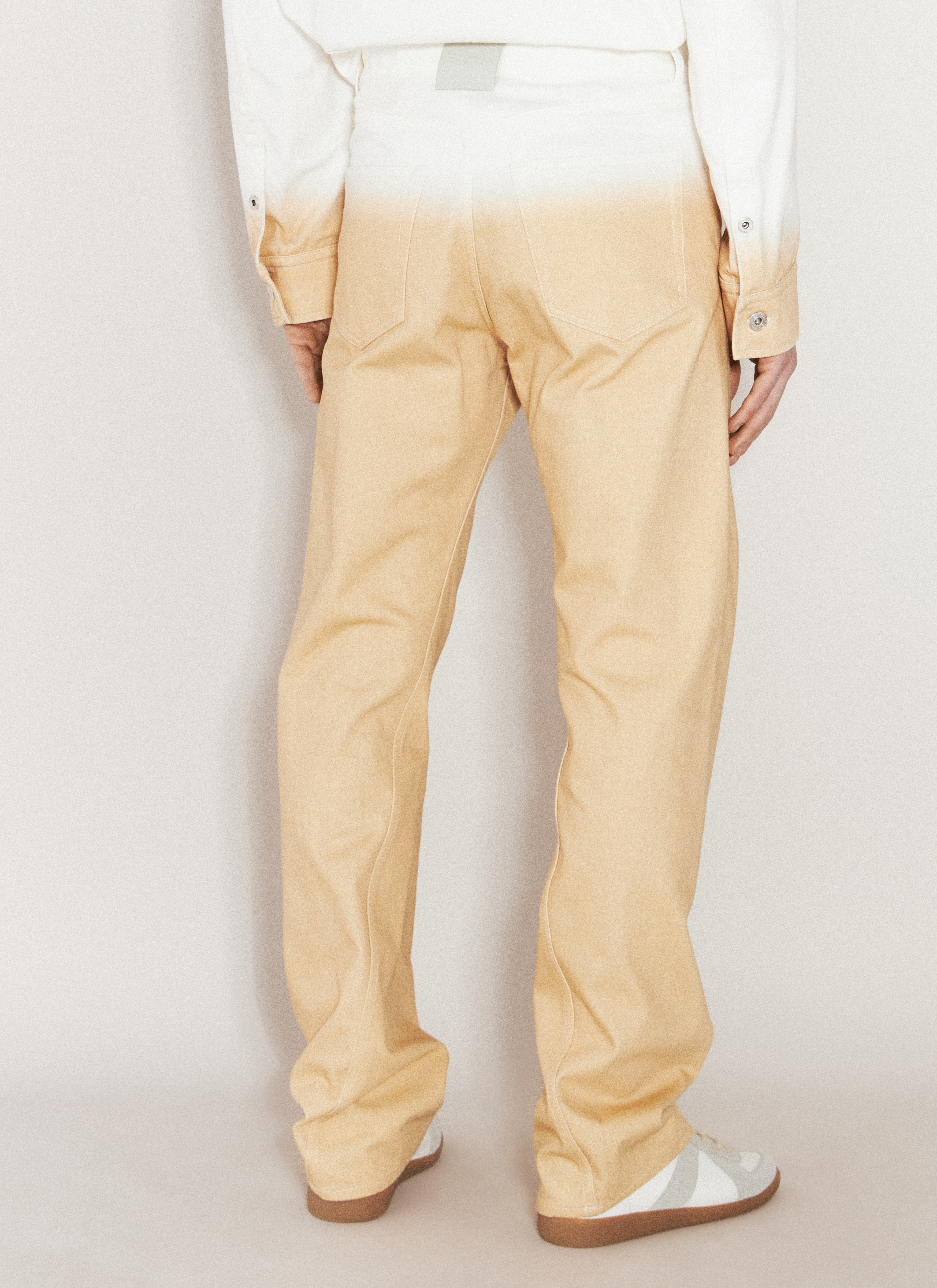 Lanvin Men Gradient-Effect Twisted Jeans - 6