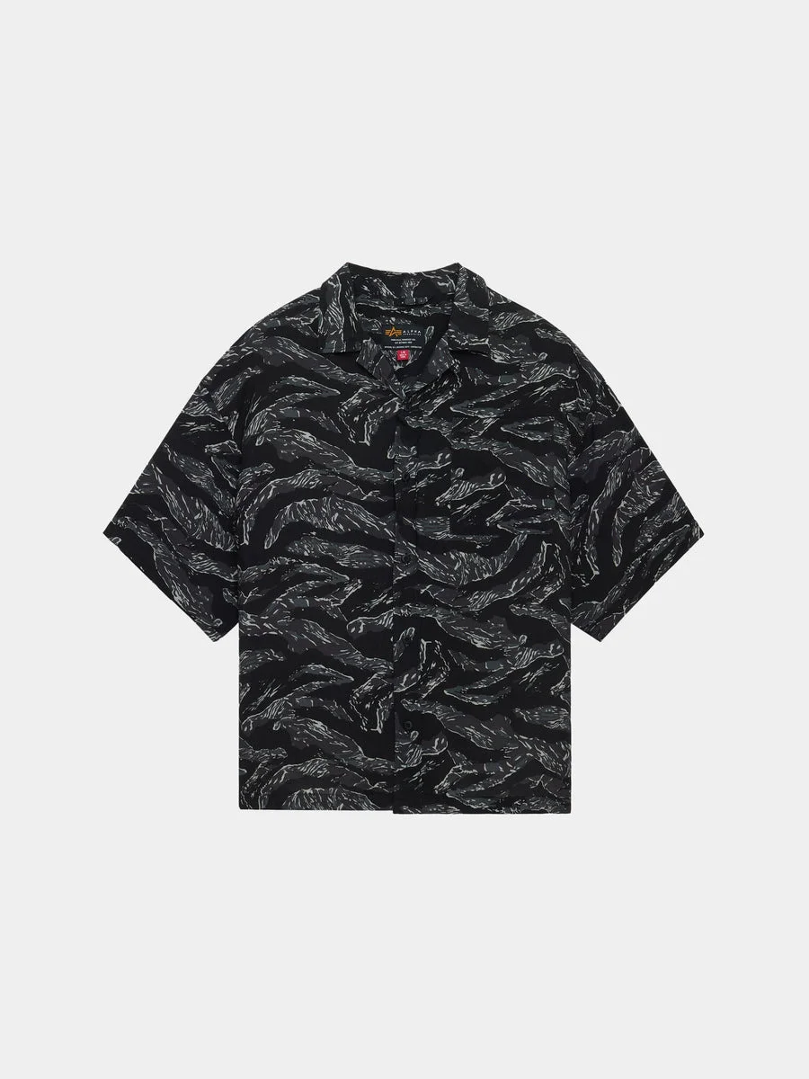 CAMO RELAXED CAMP SHORT SLEEVE SHIRT - 1