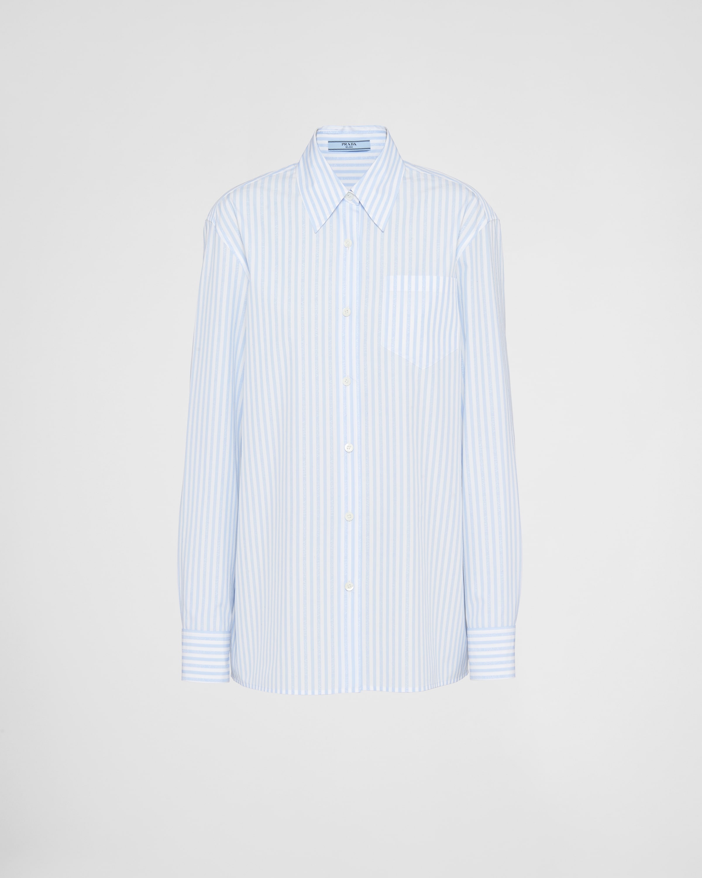 Jacquard poplin shirt - 1