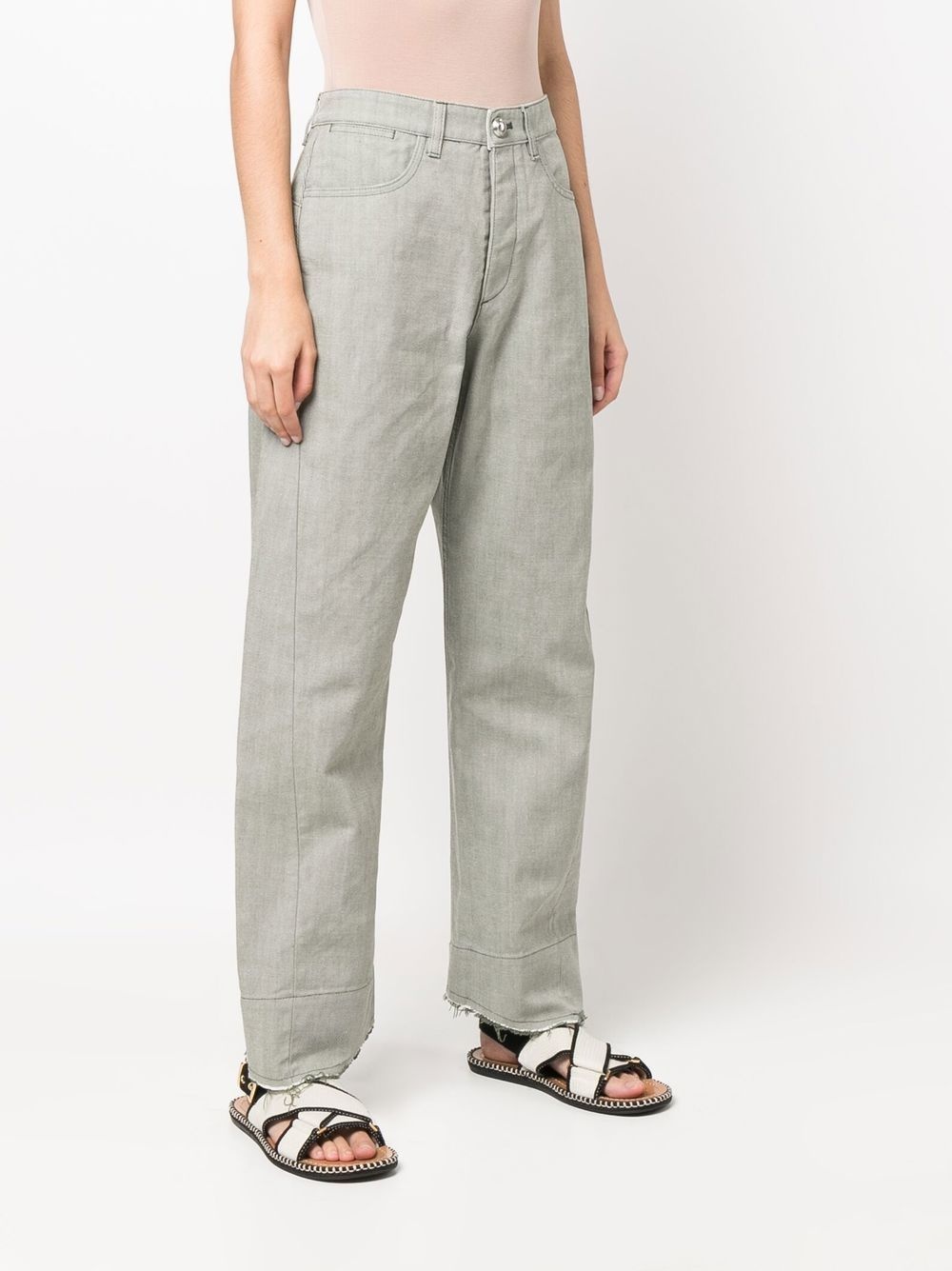high-rise wide-leg trousers - 3