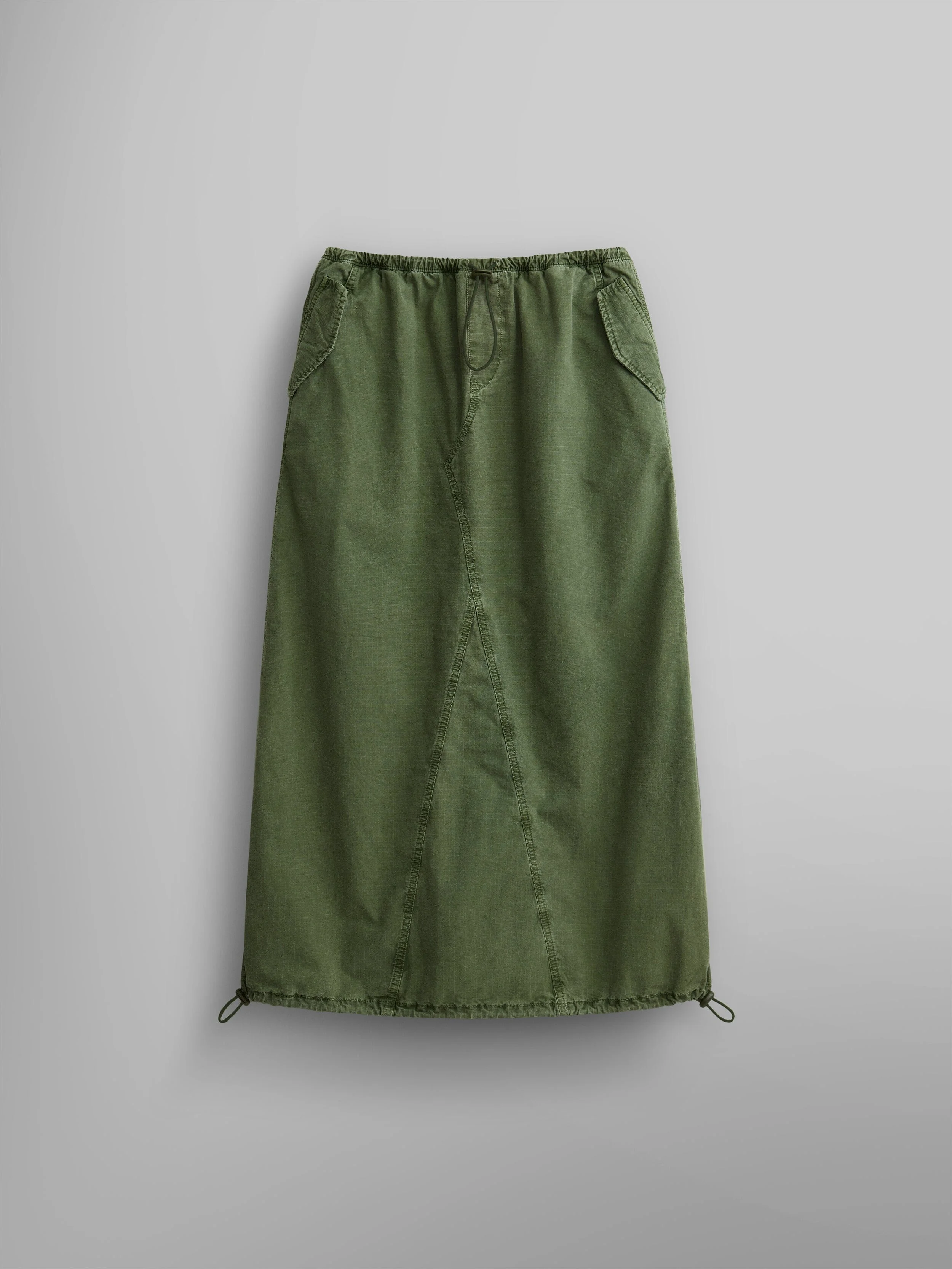 DRAWCORD SKIRT WOMENS (OG-107 GREEN) - 1