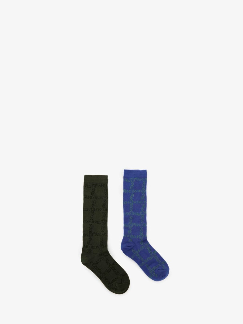 LONG SOCKS WITH LOGO GRID - BUNDLE 1