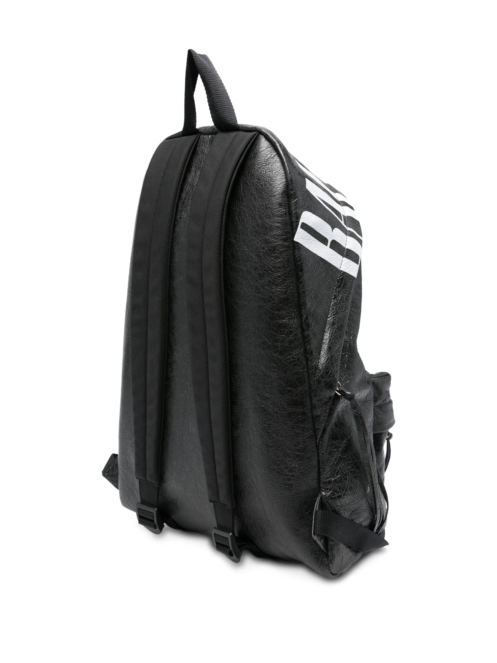 Balenciaga Leather Logo-detail Backpack - 4