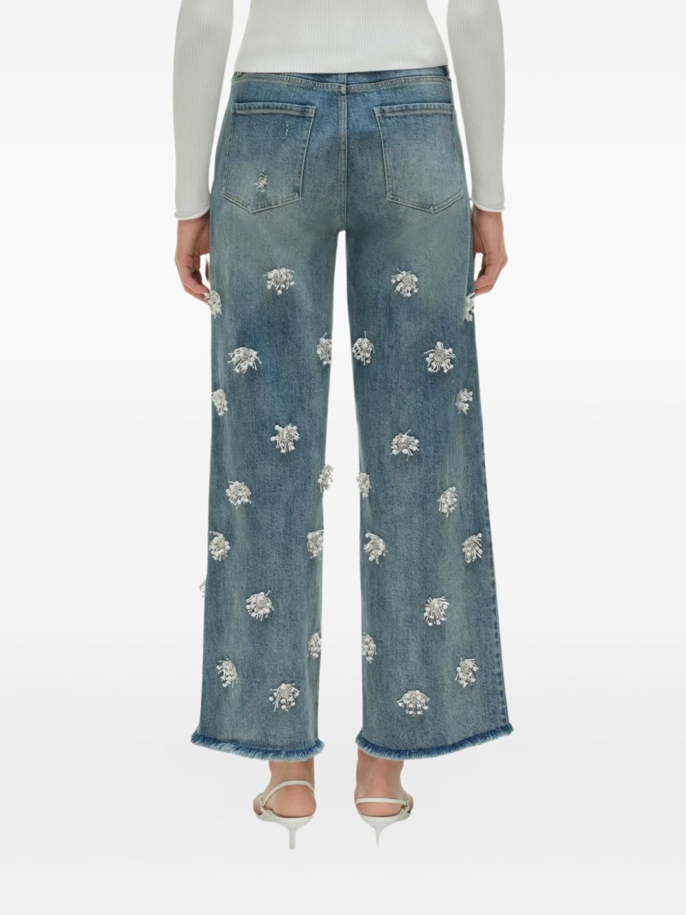 Jude embellished frayed jeans - 5