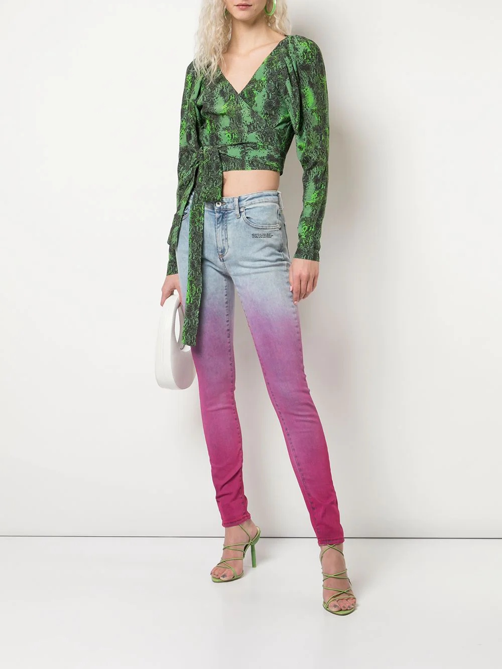 faded pink jeans - 2