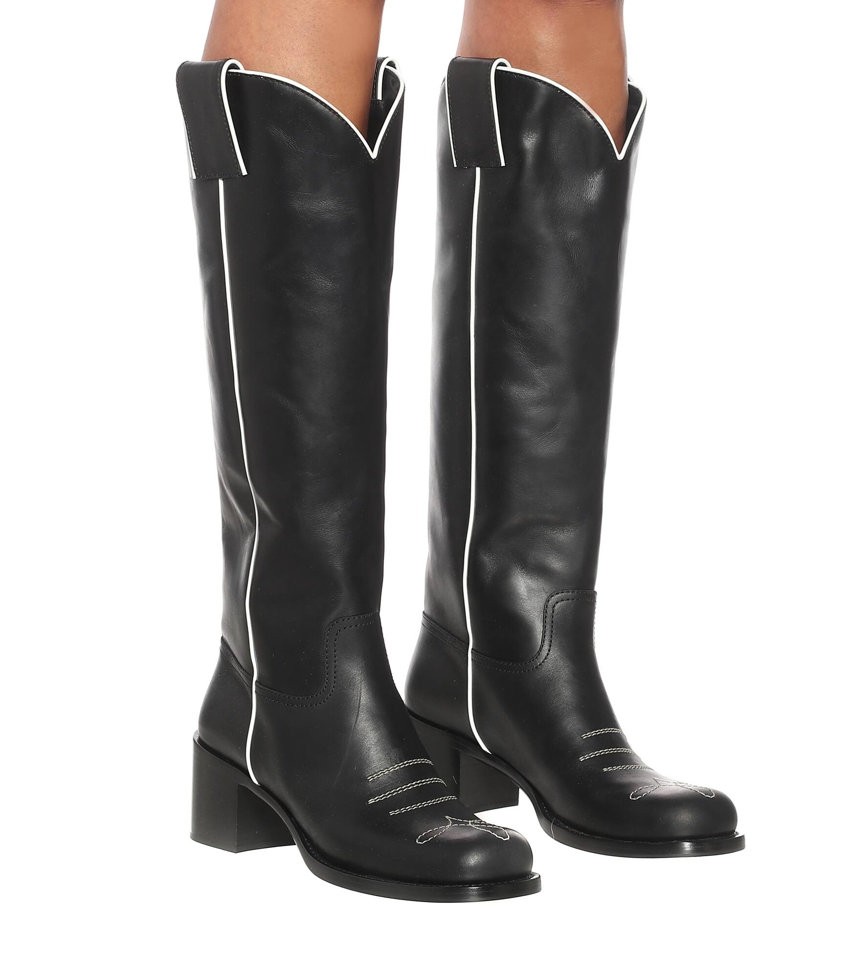 Western knee-high boots - 4