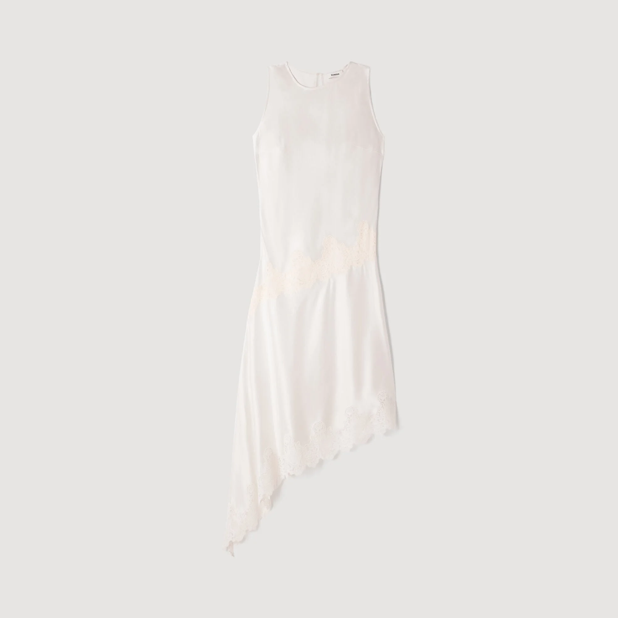 ASYMMETRIC SATIN-EFFECT DRESS - 1