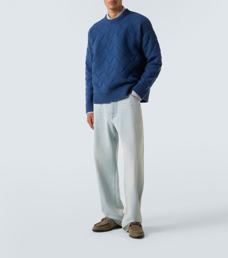 Bottega Veneta Intreccio wool-blend sweater outlook