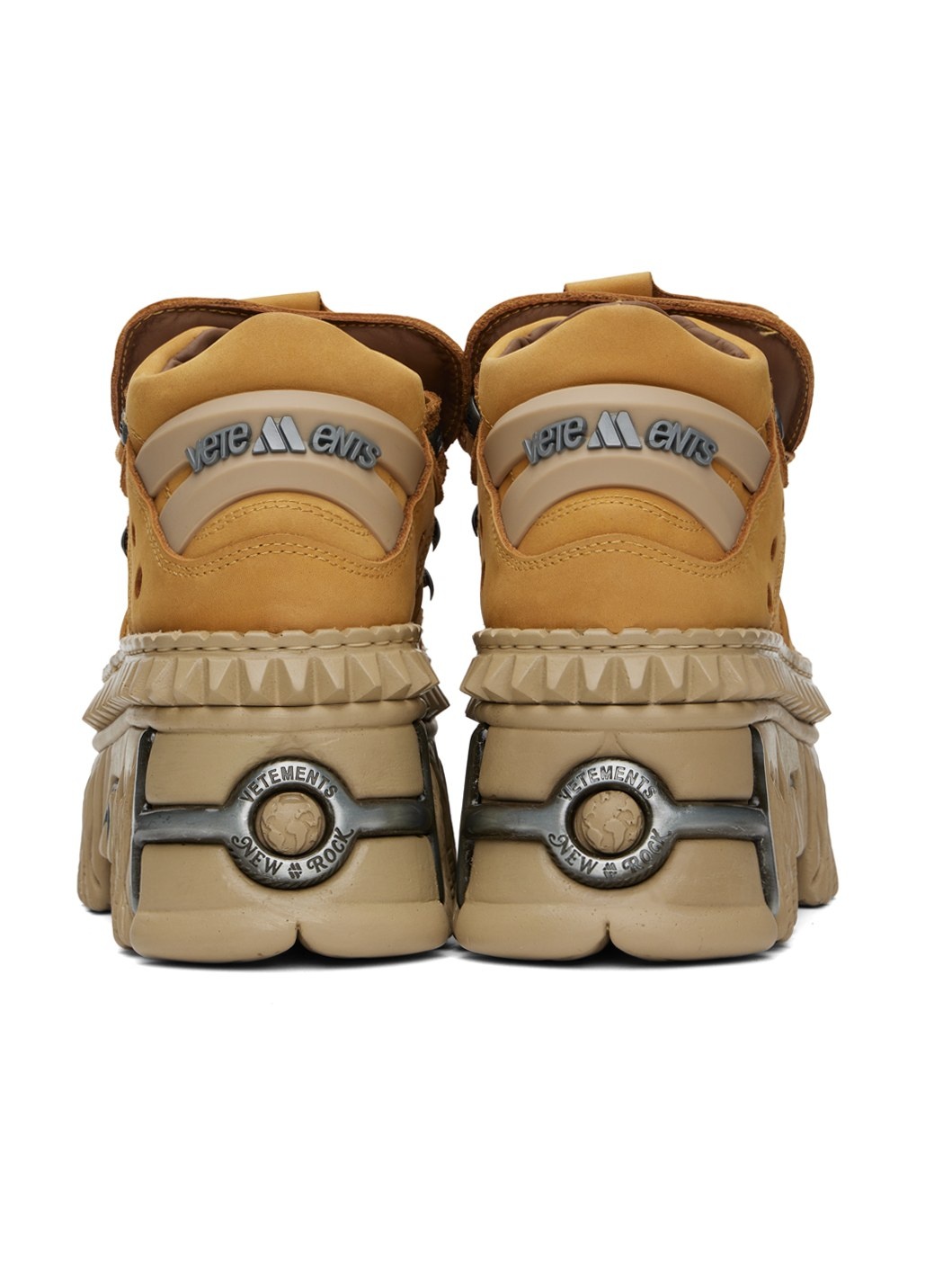 Tan New Rock Edition Platform Sneakers - 2