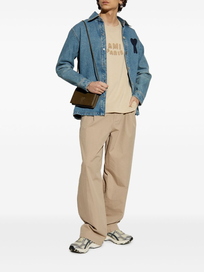 AMI Paris logo-embroidered T-shirt outlook