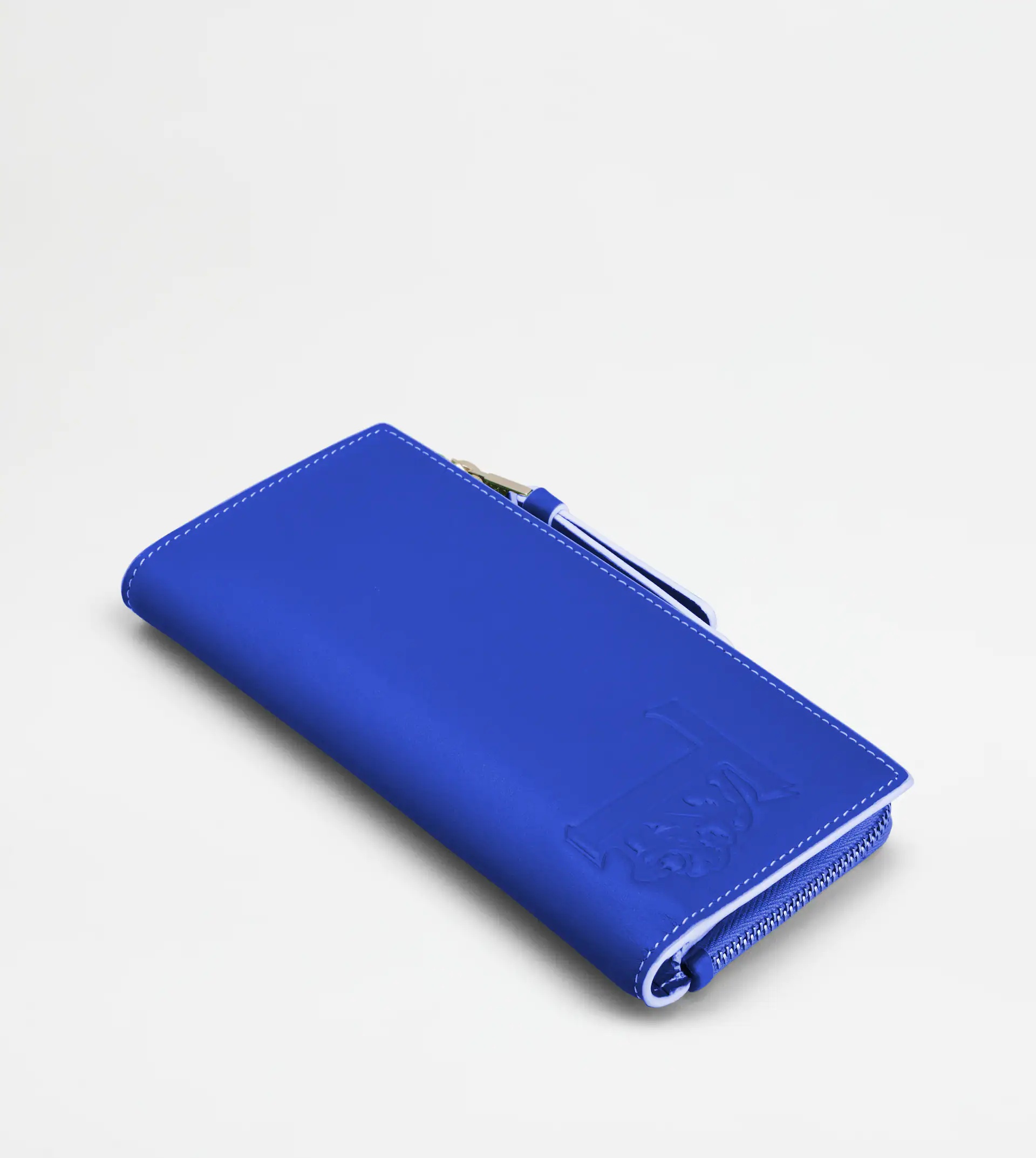 WALLET IN LEATHER - BLUE - 4