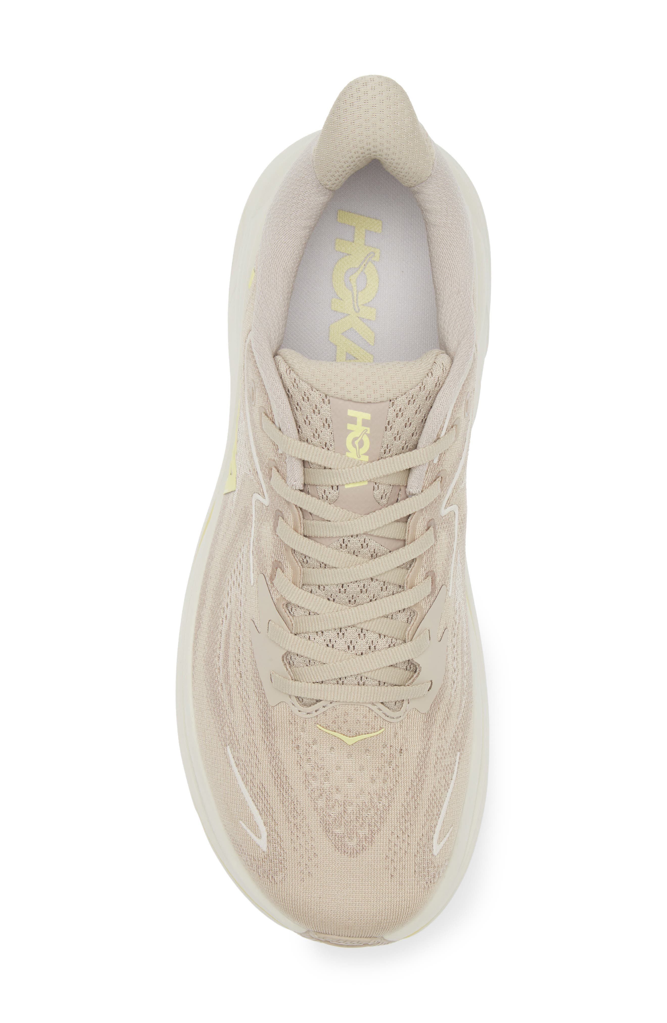 HOKA Clifton 10 Running Shoe in Raw Linen /Stone at Nordstrom - 5