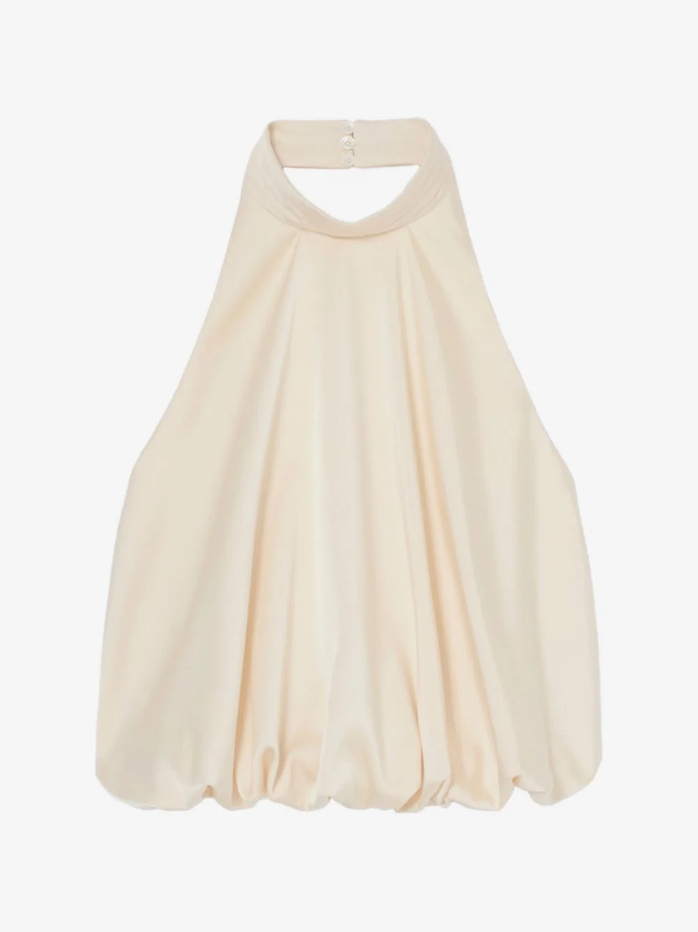 halter-neck bubble-hem top - 1