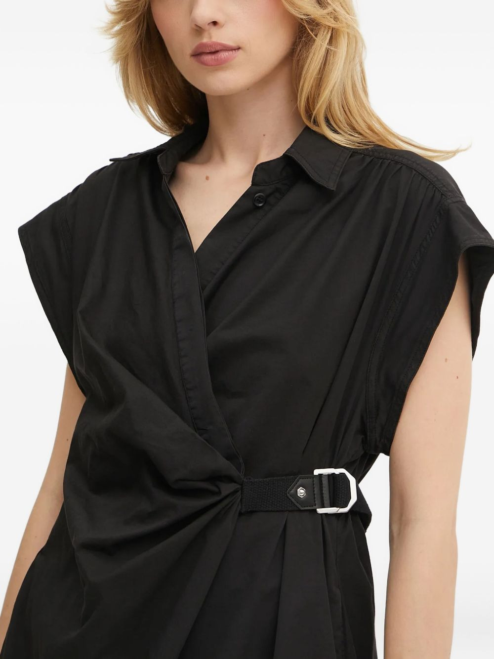 belted wrap mini dress - 4