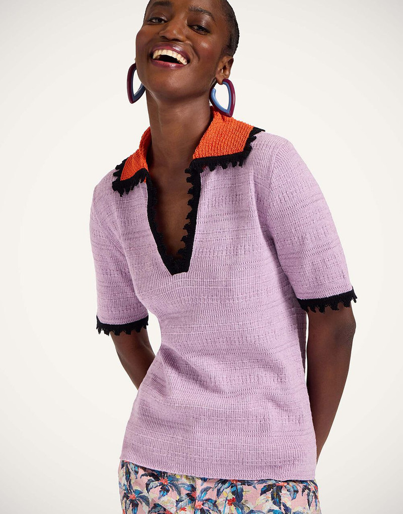 La DoubleJ Picket Polo Top outlook