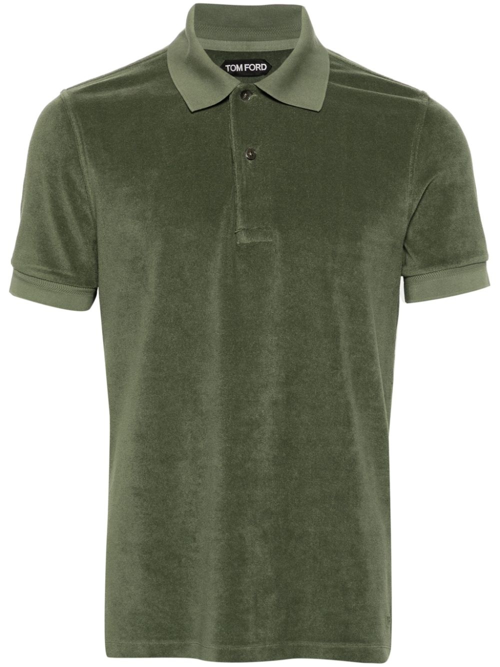 towelling-finish polo shirt - 1